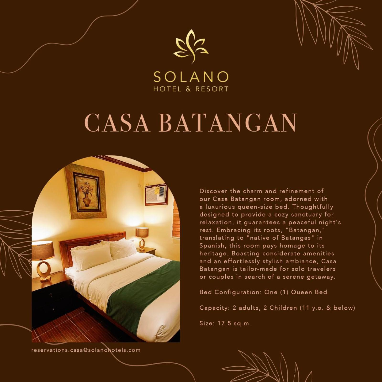 Solano Hotel & Resort At Casa Ysabel Lipa City Exterior photo